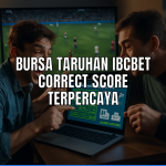 Analisis pertandingan bola menggunakan Ibcbet correct score.